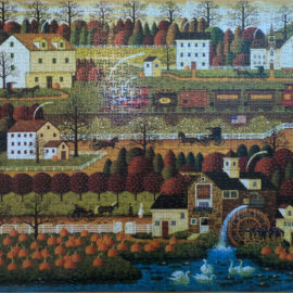 Charles Wysocki Puzzle, Honey Pumpkin Valley