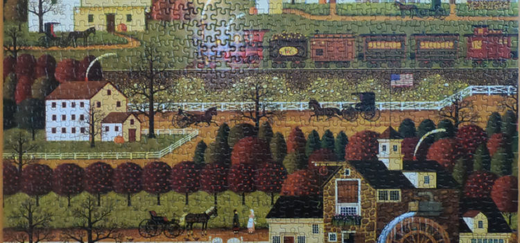 Charles Wysocki Puzzle, Honey Pumpkin Valley