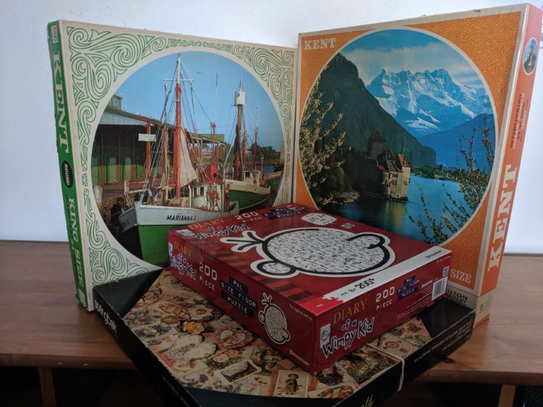 Find Unique Shaped Puzzles at Library Book Sale Puzzle Twins