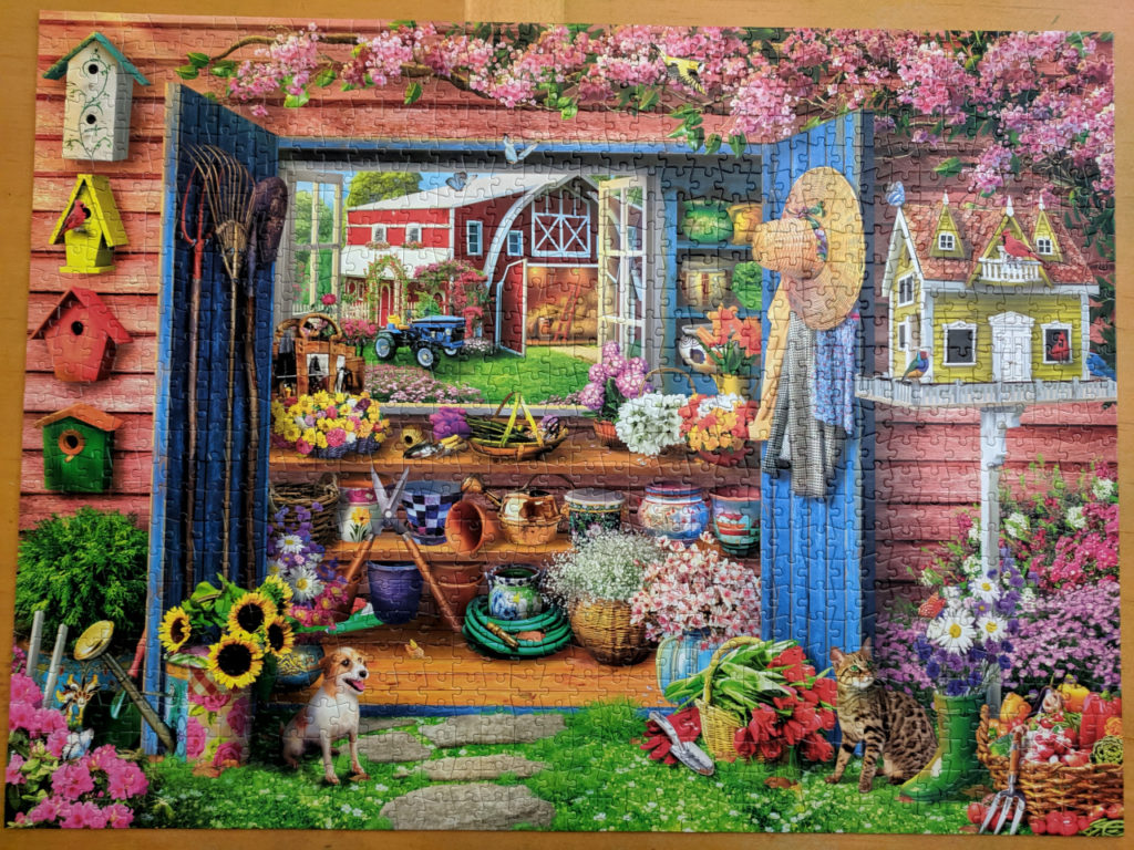 Buffalo Games Country Life Collection: Farm Flower Shed 1000 piece puzzle
