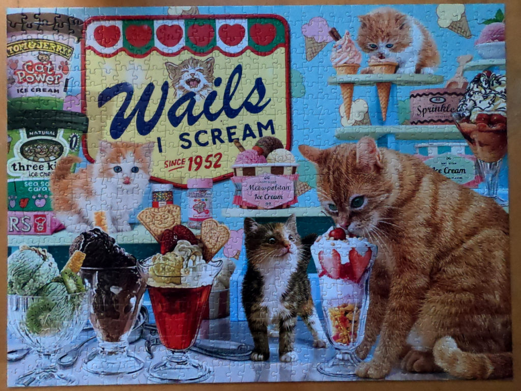 Buffalo Games Cats Collection, Ice Cream Raiders 750pc puzzle