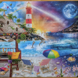 Buffalo Games Night & Day Collection 1000 piece puzzle, Life's a Beach