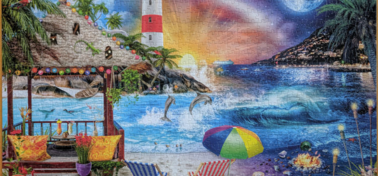 Buffalo Games Night & Day Collection 1000 piece puzzle, Life's a Beach