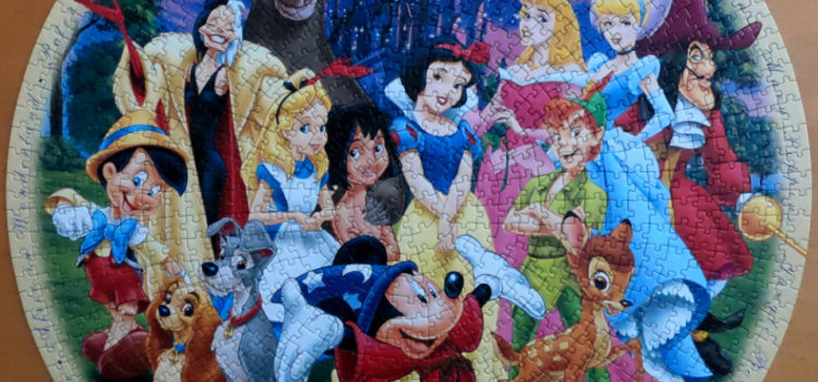 Ravensburger Disney round puzzle, Wonderful World of Disney 1