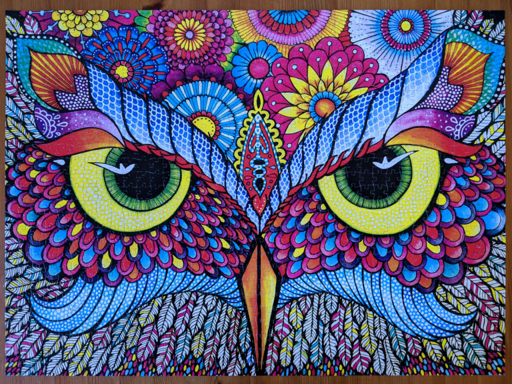 Challenging jigsaw puzzle, Owl Eyes 1000 pieces 