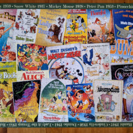 Puzzle with collage of Disney Vintage Movie Posters