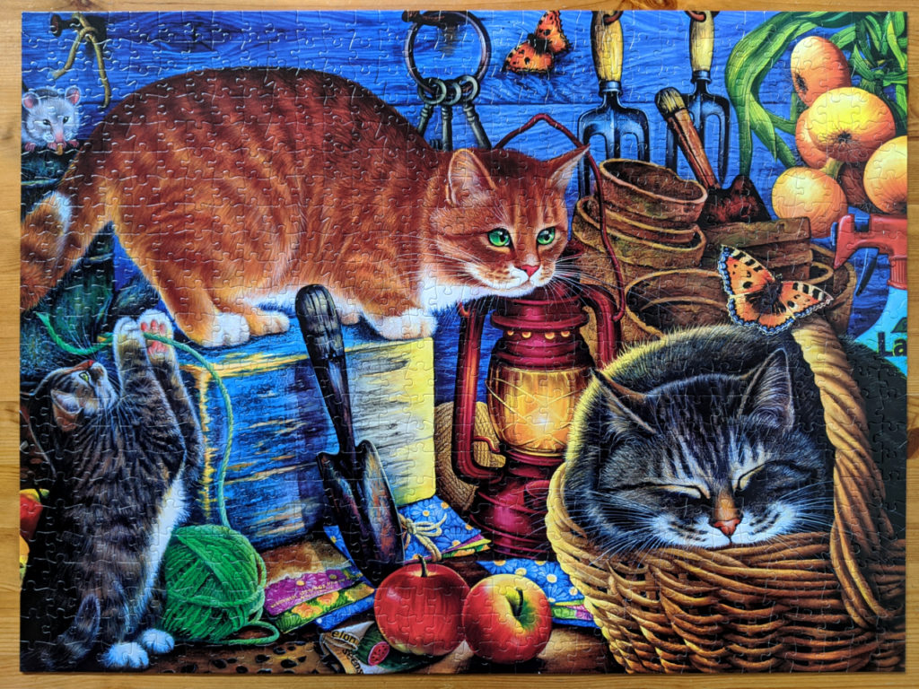 Potting Shed Cats is more difficult than some 1000pc puzzles