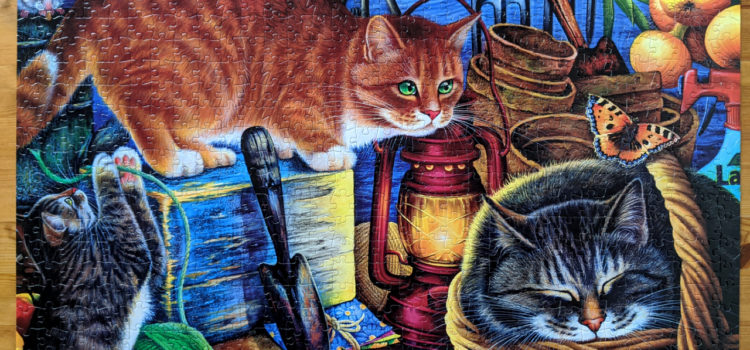 Potting Shed Cats is more difficult than some 1000pc puzzles