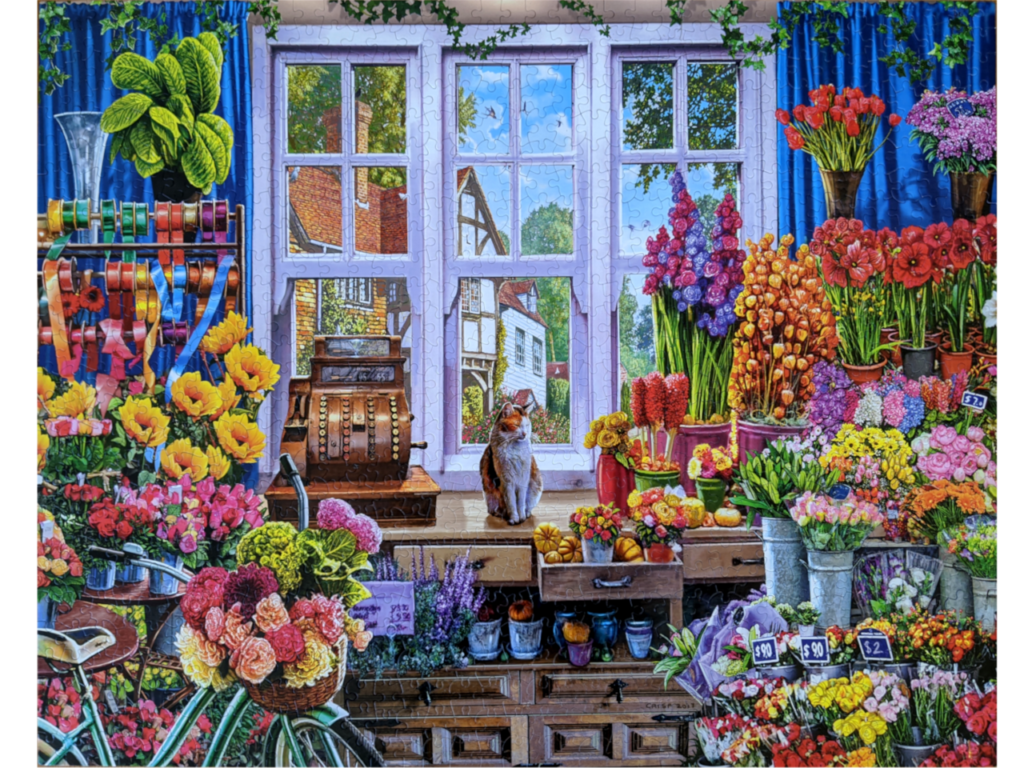 Quaint Flower Shoppe filled with an assortment of flowers