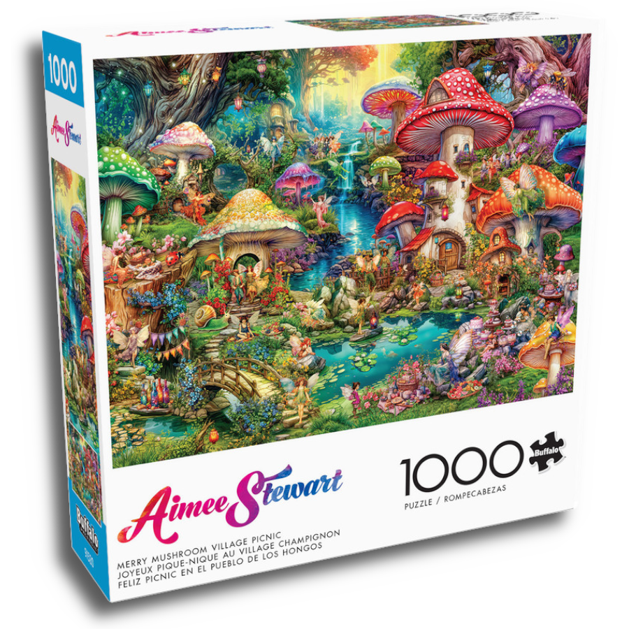 Buffalo, Merry Mushroom Village Picnic, 1000pcs